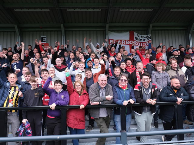Boro fans enjoy the action