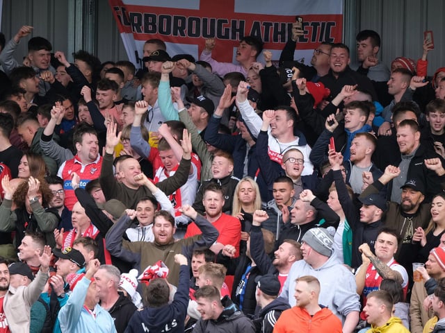 Boro fans cheer their team on