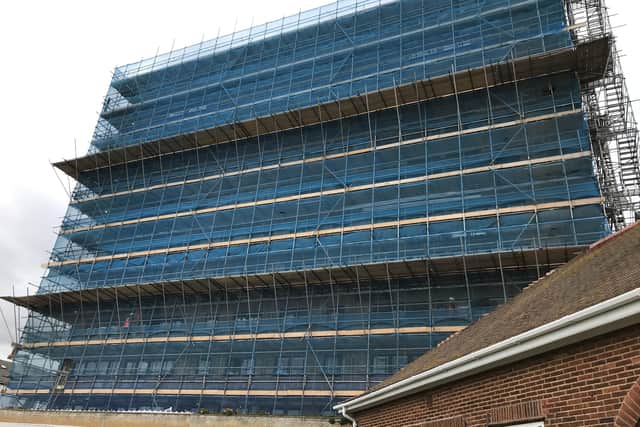 The extensive work to remove external cladding and make improvments at Ebor House, which started in summer 2020, has been praised by residents.