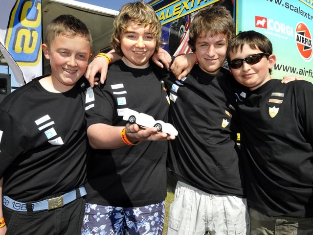 St Augustine's School students won second place in a national competition, Scalextric 4 Schools. The final took place at Donington Park Grand Prix circuit. From left, Callum Murden, Daniel Gyte, Jacob Allen and Sam Pybus.