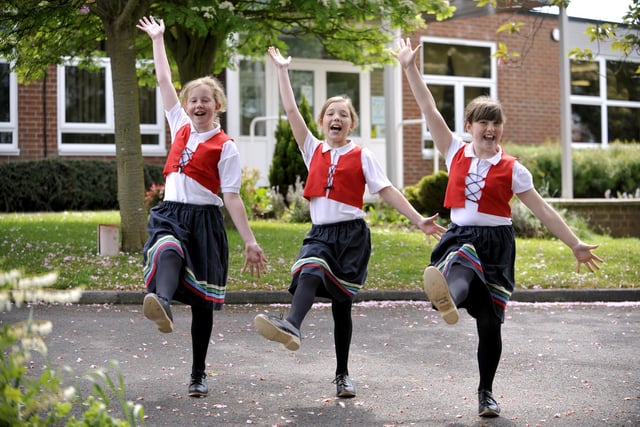 The Cayton Cloggies keep a Yorkshire tradition alive in the village, as Jay Durkin left, Leanne Cameron and Megan Elvidge learn the skill of clog dancing at an after-school club at Cayton Primary School.