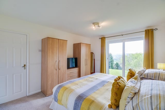 One of the double bedrooms within the property - with lovely views.