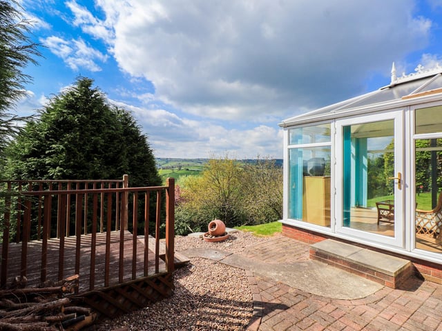 This outdoor space is accessible from the conservatory so perfect for entertaining.