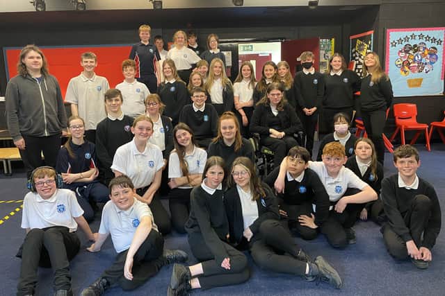 Bridlington School pupils are pictured during a rehearsal for the Joseph and the Technicolor Dreamcoat production. Photo submitted