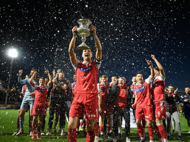 Scarborough Athletic 3 Guisborough Town 0 in the North Riding FA Senior Cup final
Photo by Morgan Exley