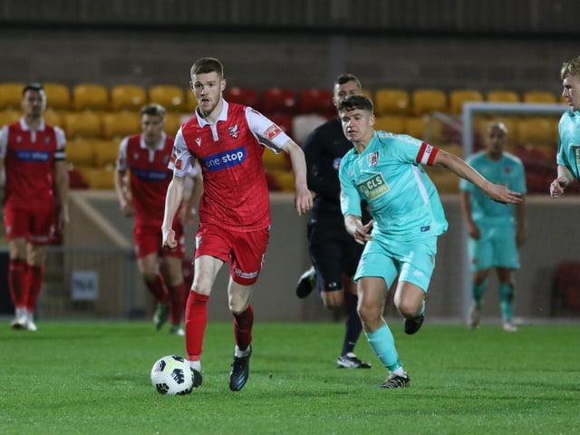Kieran Glynn on the attack