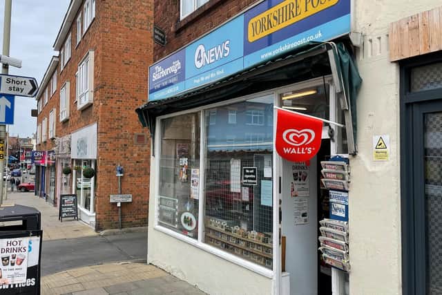 The 4News shop on St Thomas Street, Scarborough.