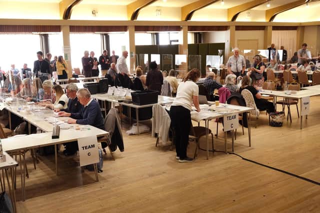 Votes were counted at Scarborough Spa.