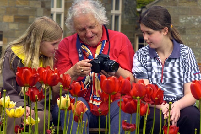 Brownies and Girl Guides have been learning about photography from members of the Trefoil Guild at Sneaton Castle, Whitby. Pictured, left to right, Jessica Hunt, Brenda Thorpe (member of the Trefoil Guild) and Eilish Ward.