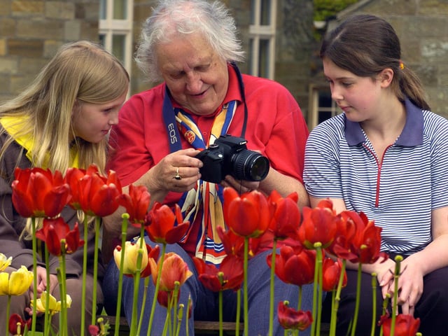 Brownies and Girl Guides have been learning about photography from members of the Trefoil Guild at Sneaton Castle, Whitby. Pictured, left to right, Jessica Hunt, Brenda Thorpe (member of the Trefoil Guild) and Eilish Ward.