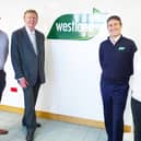 Sir Greg Knight MP (second left) was shown around the new facility by Westland Horticulture Marketing Manager Keith Nicholson and management team members James Farnsworth and Rachael Dickinson. Photo submitted