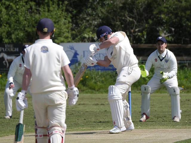Brett Cunningham in batting action