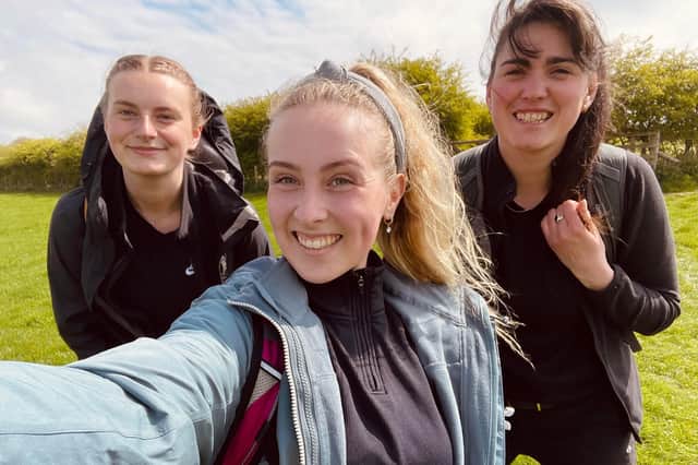Kaira Hayhurst, Alix Moore and Emily Pockley will be taking on the National Three Peaks challenge to raise money for the MIND charity. Photo submitted