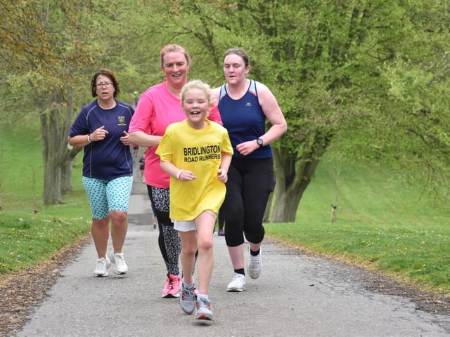 A young Bridlington Road Runner sets the pace