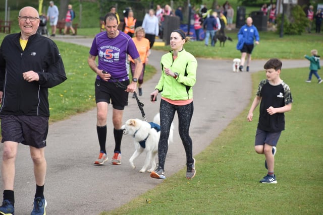 The early stages of the Sewerby Parkrun