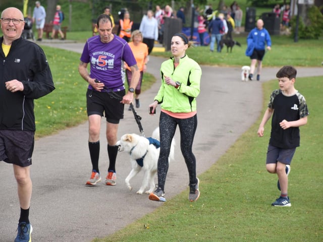 The early stages of the Sewerby Parkrun