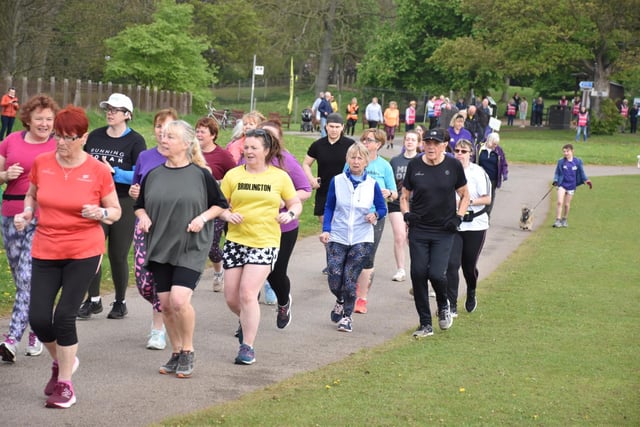 The early stages of the Sewerby Parkrun