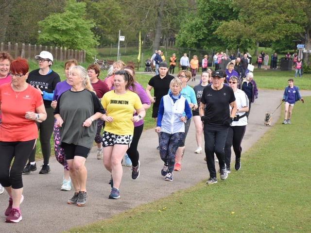 The early stages of the Sewerby Parkrun