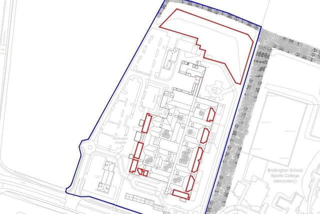 More than 1,500 solar panels could be fitted at the Bridlington Hospital site. Photo from East Riding of Yorkshire Council's planning portal