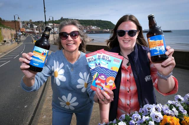 Festival organiser Heather French and Kate Balchin, of Wold Top Brewery