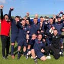 Bridlington Sports Club celebrate their cup final win