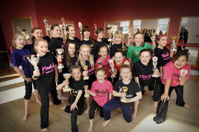 Pictured are the dance competition winners at Rowlies Academy of Dance, which meets at the YMCA.