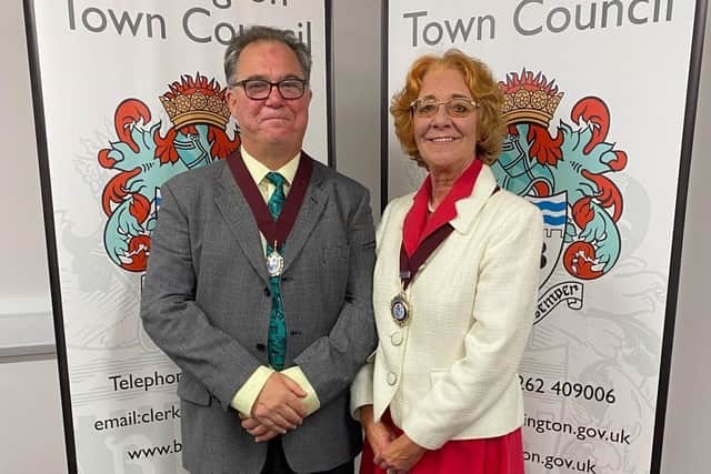Deputy Mayor Shelagh Finlay with Deputy Consort Peter Teesdale.