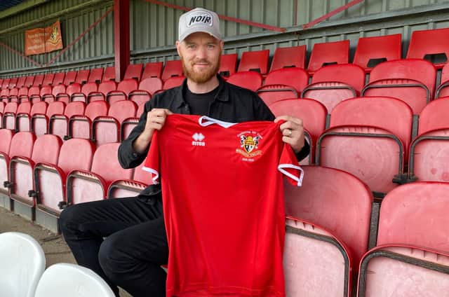 Mike Thompson is unveiled as the new manager of Bridlington Town FC
