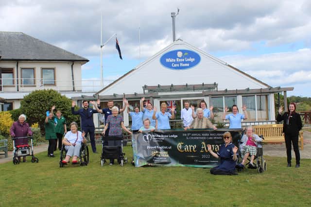 White Rose Lodge, which is situated on LimeKiln Lane, was nominated for the national accolade which sees residents and relatives register their votes. Photo submitted