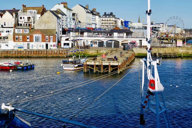 The harbour scene as it looks today.