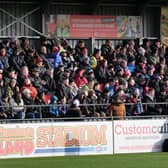 Boro fans cheer on their team against FC United of Manchester