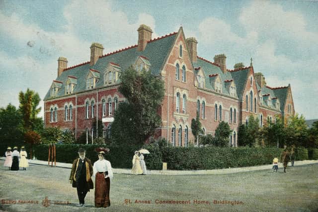 This colourised postcard shows the former St Anne’s Convalescent Home. Postcard courtesy of Aled Jones