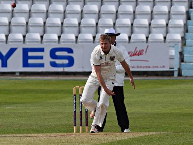 Goole Town bowler Ben Scorah