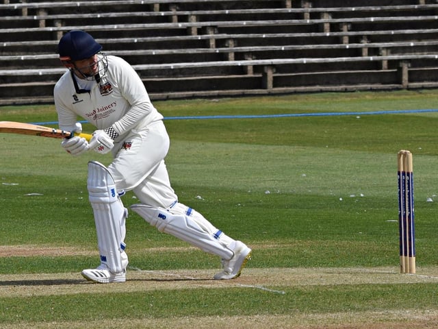 Goole Town in batting action at North Marine Road
