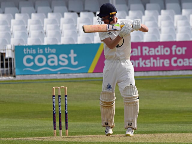 Scarborough 2nds batter Brad Milburn