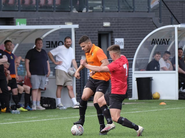 The dugoiuts look on during Edgehill v Itis Itis Rovers in the Saturday League Cup final