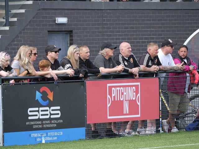 The fans watch the League Cup final