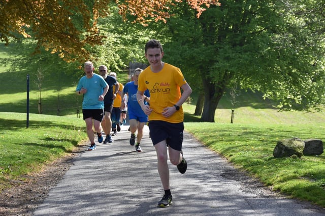 Bridlington Road Runners junior boys captain Ben Edwards in action at Sewerby Parkrun on Saturday May 14 2022