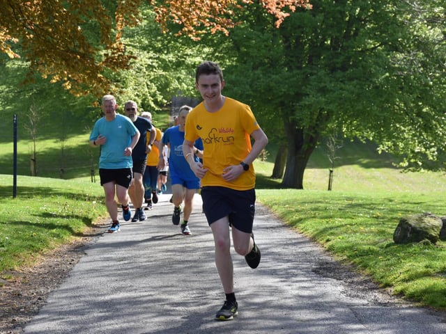 Bridlington Road Runners junior boys captain Ben Edwards in action at Sewerby Parkrun on Saturday May 14 2022