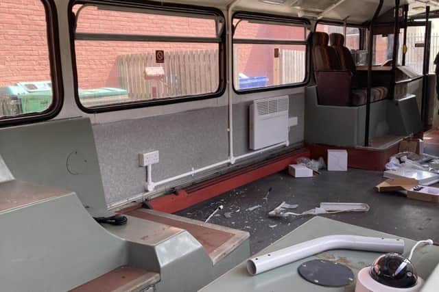 Vandals caused damage to light fittings and a heater. (Photo: Gladstone Road Primary School)