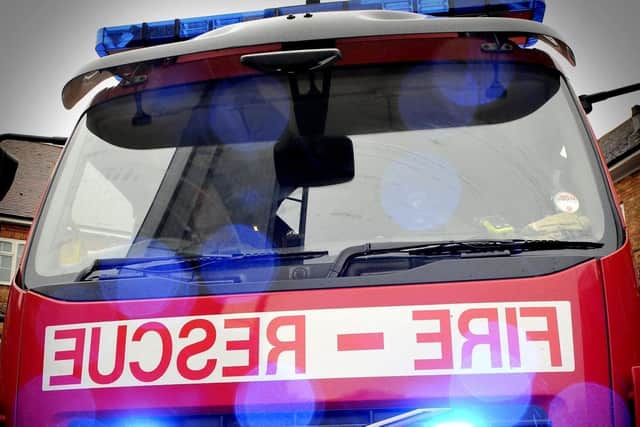Firefighters were called to a false alarm after 'smoke' was spotted.