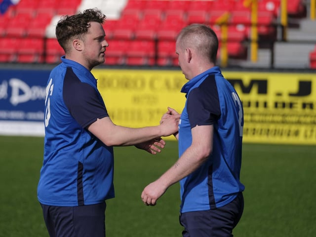 Edgehill Reserves players in the Frank White Trophy final