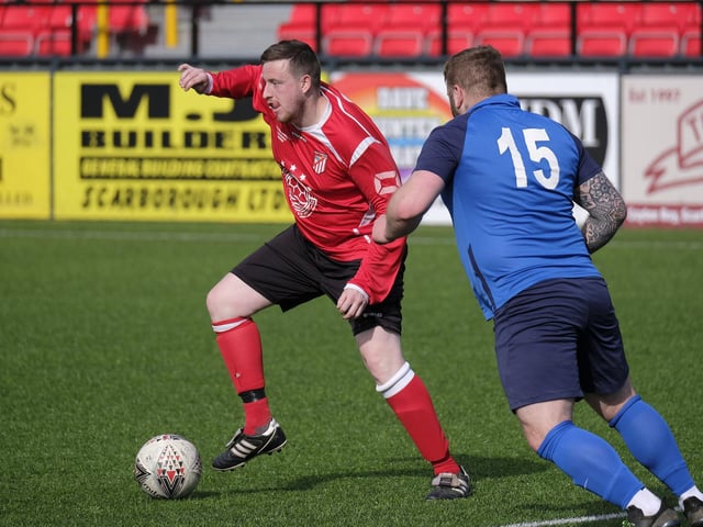 Filey Town Reserves on the ball against Edgehill Reserves