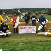 The Willy Howe Flying Club members who were part of the record attempt. Photo submitted