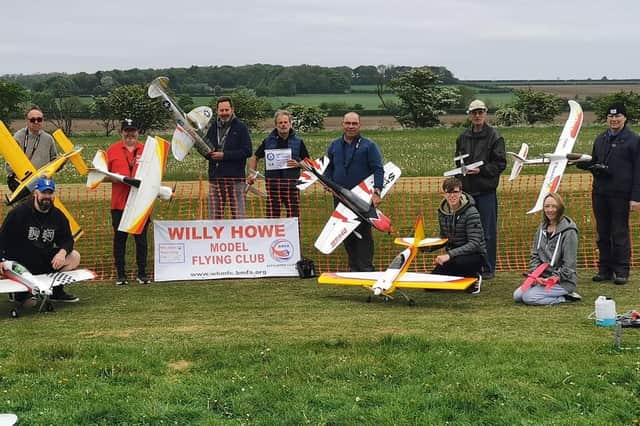 The Willy Howe Flying Club members who were part of the record attempt. Photo submitted