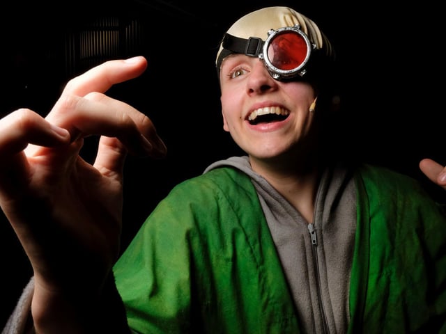 Kian Moore performs the title role in the show which runs util Saturday May 21