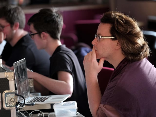 Directing proceedings is one of the theatre company’s founders and its artistic director, Alex Weatherhill