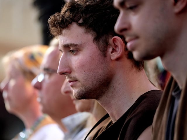Featuring a cast of 16 actors, a 12-strong chorus of gargoyles and saints and an up-to-50-strong choir, it is one of the biggest amateur shows the town has seen
