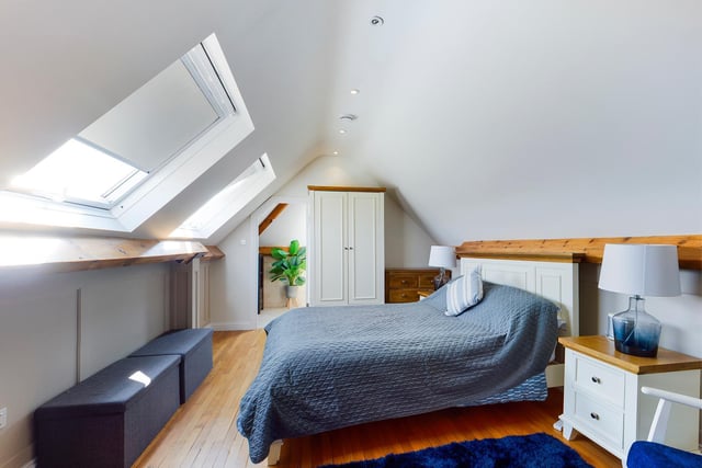 A double room of character with skylight windows.
