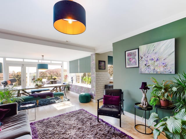 The bright and spacious family lounge with dining room has access out to the balcony - perfect for entertaining.